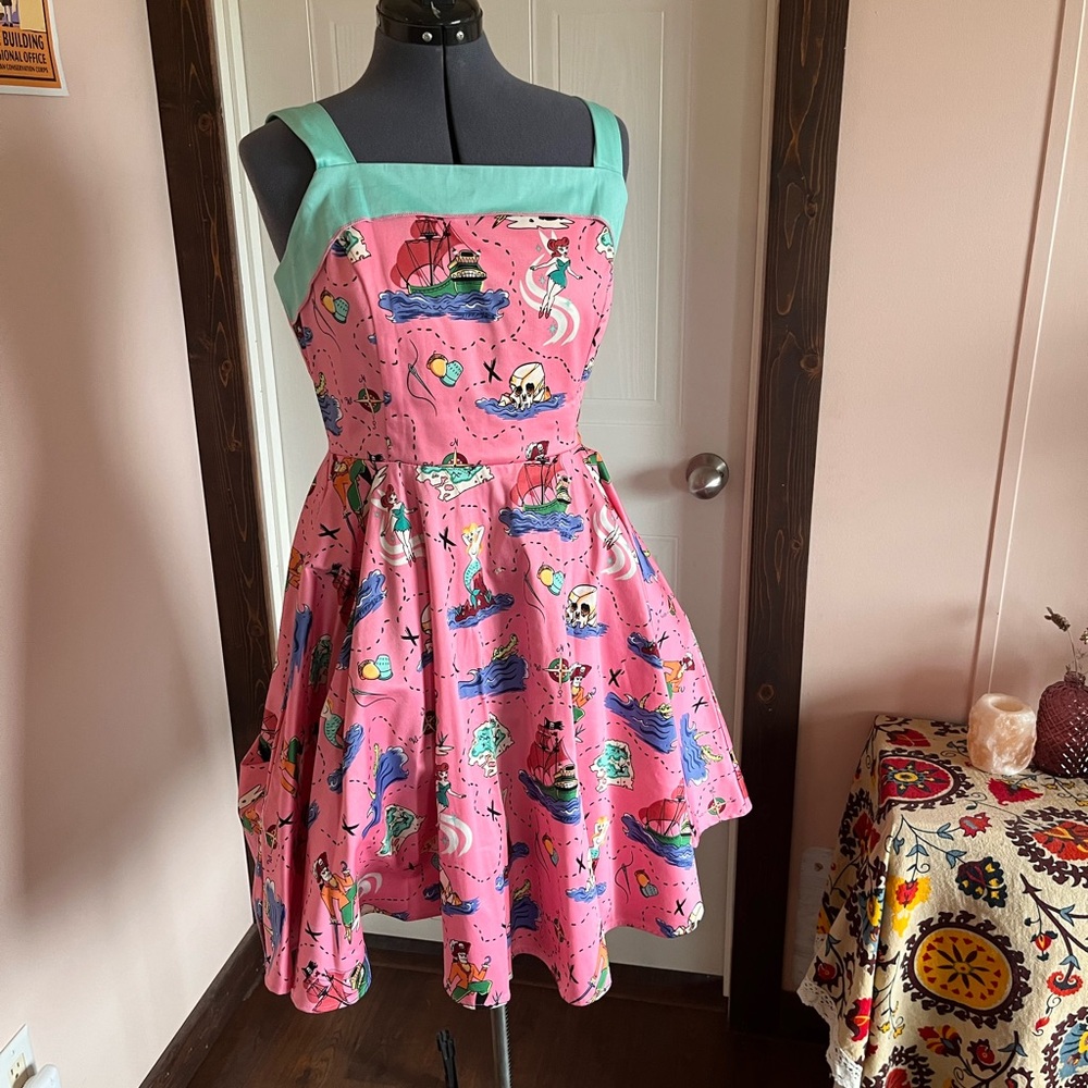 Golightly Retro Pinup Mermaid Pirate Dress